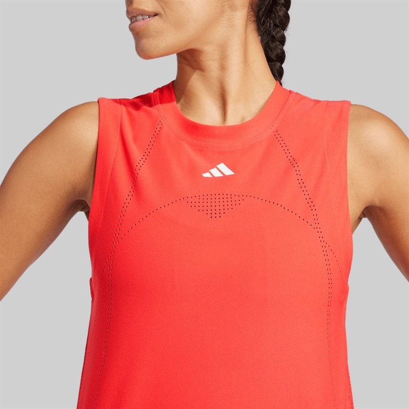 adidas Dame Match Pro Climacool Tennis Tanktop Semi Lucid Red - Billede 3