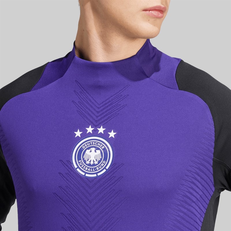 adidas Herre DFB Tyskland Pro Langærmet Trænings Trøje Sort - Billede 3