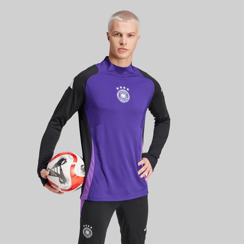adidas Herre DFB Tyskland Pro Langærmet Trænings Trøje Sort - Billede 5