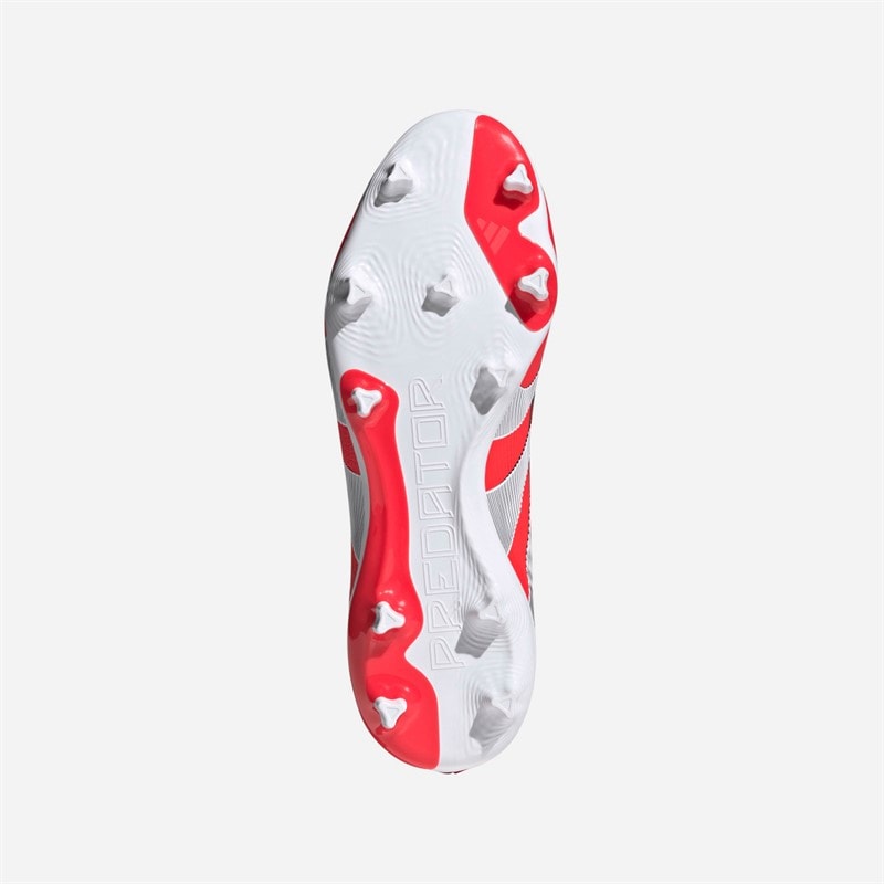 adidas Herre Predator League Snøreløse FG/MG Fast/Multi Underlag Fodboldstøvler Lucid Red/Cloud White/Core Black - Billede 2