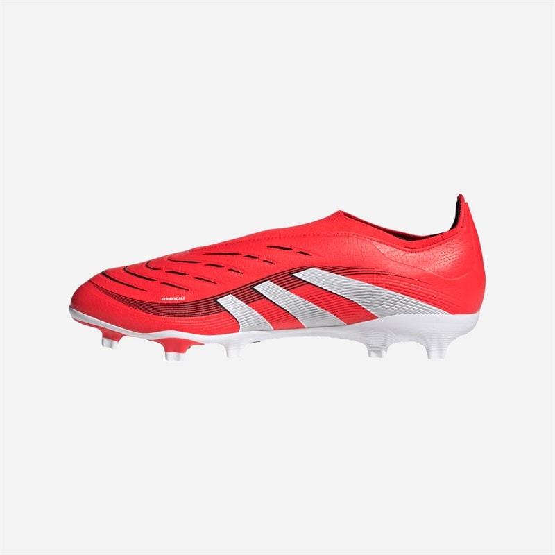 adidas Herre Predator League Snøreløse FG/MG Fast/Multi Underlag Fodboldstøvler Lucid Red/Cloud White/Core Black - Billede 5