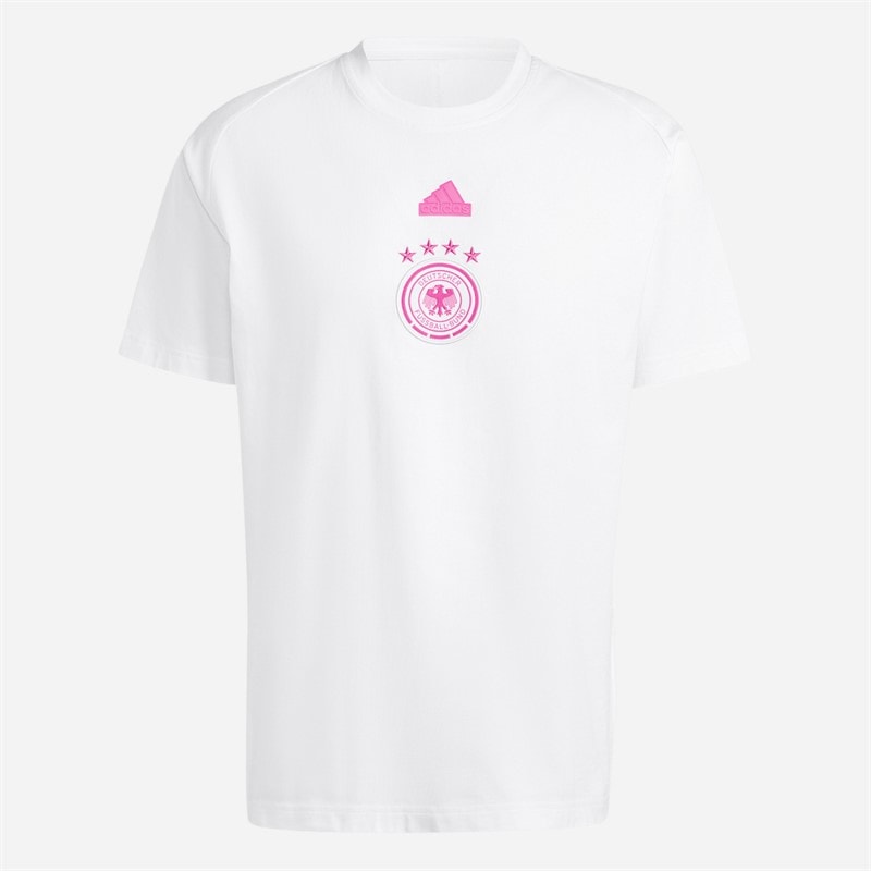 adidas Herre DFB Tyskland 24 Rejse T-shirt Hvid - Billede 1