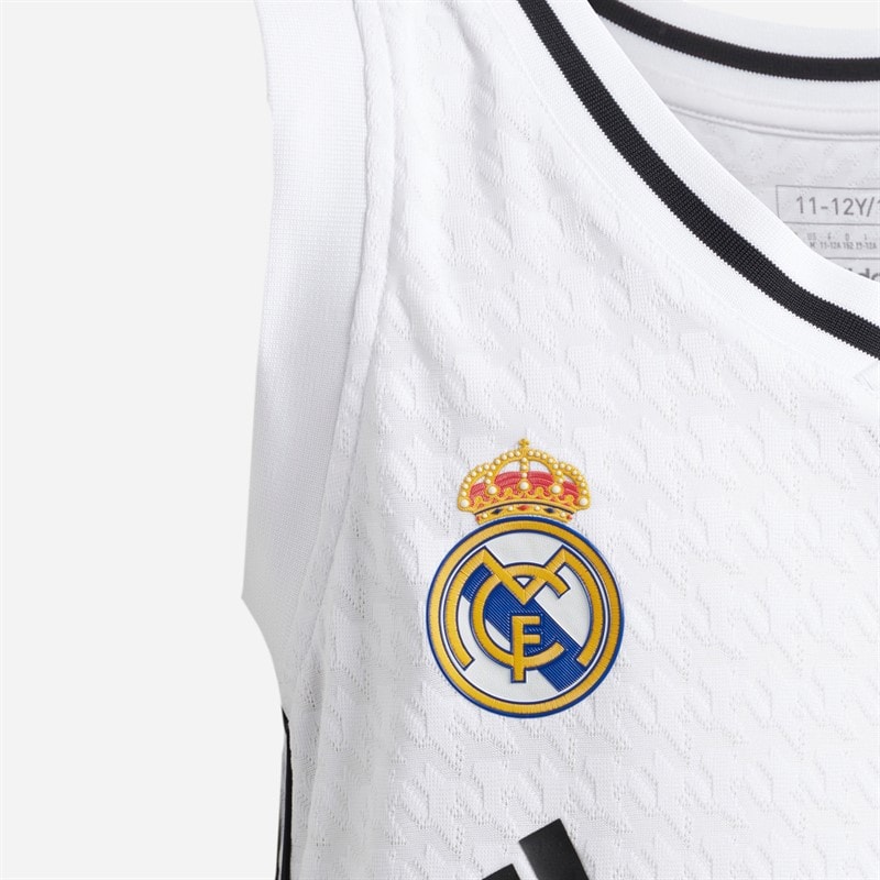 adidas Junior RMB Real Madrid 24/25 Hjemme Basketballtrøje Hvid - Billede 3