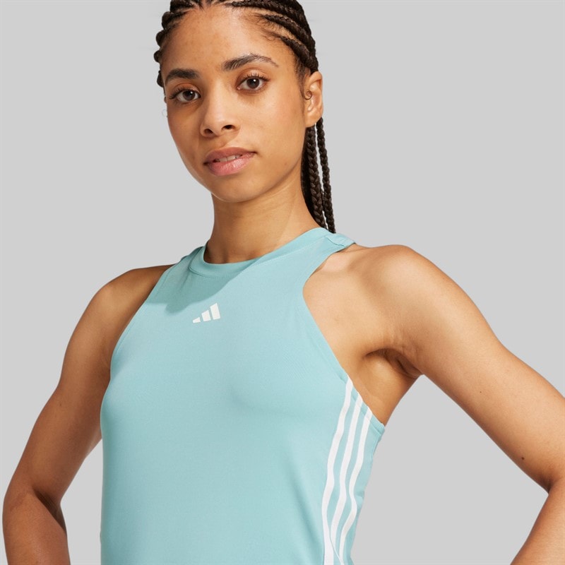 adidas Dame AEROREADY Train Essentials 3-Stripes Tanktop Mint Tone/Hvid - Billede 3