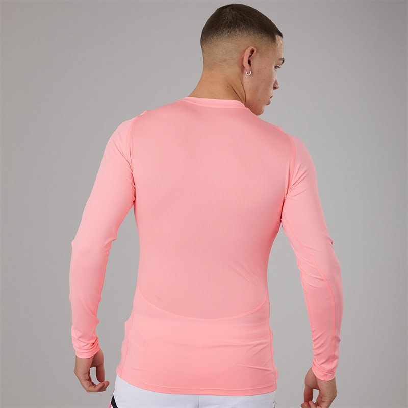 adidas Herre Tech Fit Langærmet T-shirt Pink Spark - Billede 2