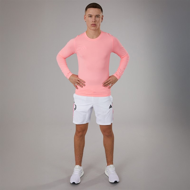 adidas Herre Tech Fit Langærmet T-shirt Pink Spark - Billede 4