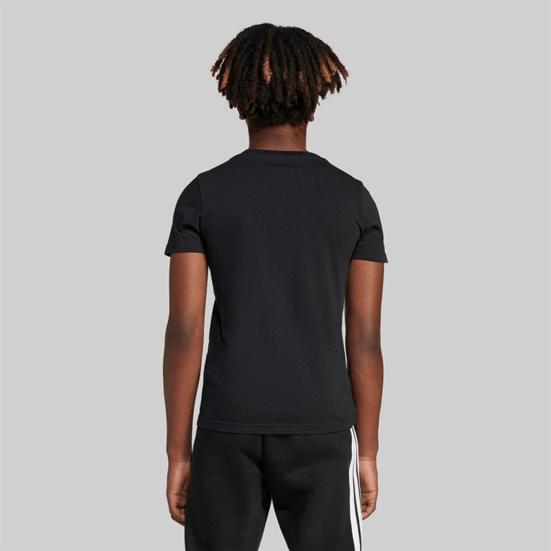 adidas Junior Drenge tech logo grafik t-shirt Sort - Billede 3