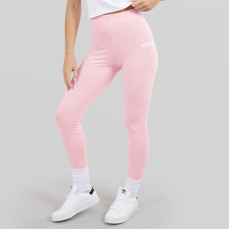 adidas Dame Essentials Lineære Leggings Clear Pink/Hvid - Billede 1
