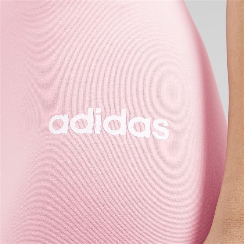 adidas Dame Essentials Lineære Leggings Clear Pink/Hvid - Billede 5