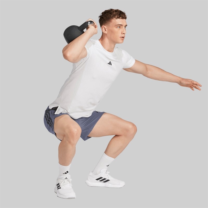 adidas Herre Primelift 3 striber shorts Onix - Billede 5