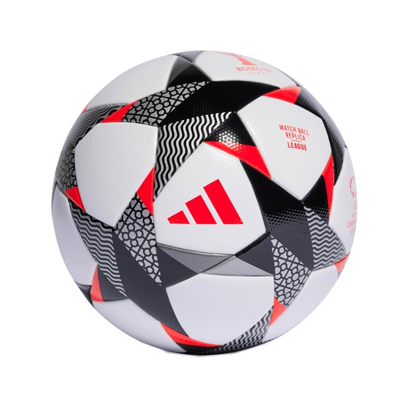 adidas UWCL Champions League 23/24 Knockout Kamp Fodbold (FIFA Kvalitet Certificeret) Hvid/Sort/Solar Red - Billede 1