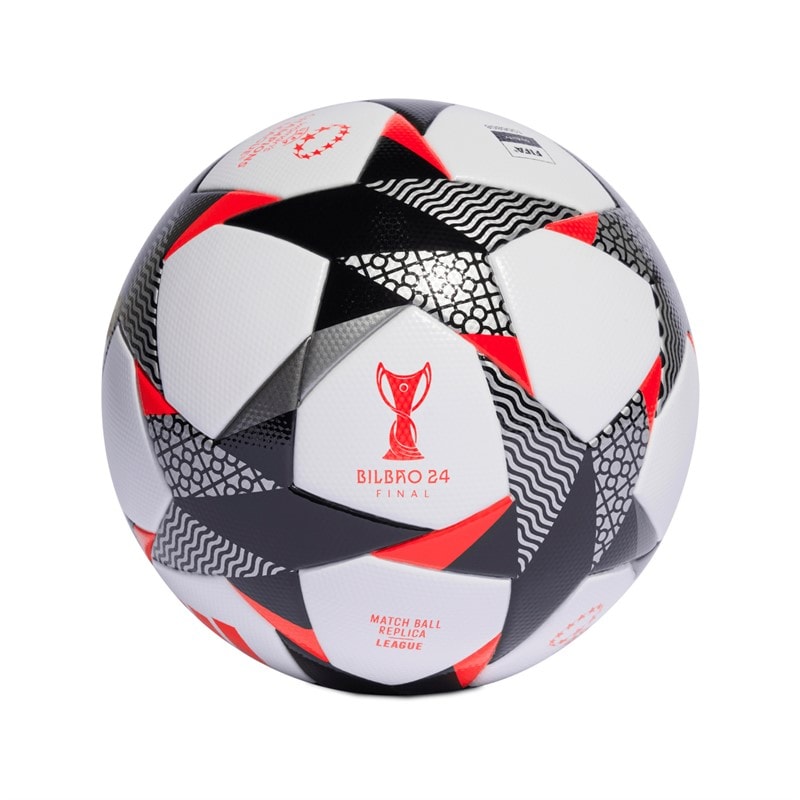 adidas UWCL Champions League 23/24 Knockout Kamp Fodbold (FIFA Kvalitet Certificeret) Hvid/Sort/Solar Red - Billede 2