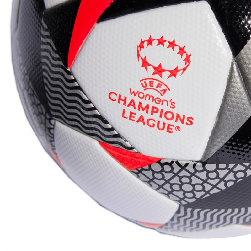 adidas UWCL Champions League 23/24 Knockout Kamp Fodbold (FIFA Kvalitet Certificeret) Hvid/Sort/Solar Red - Billede 4
