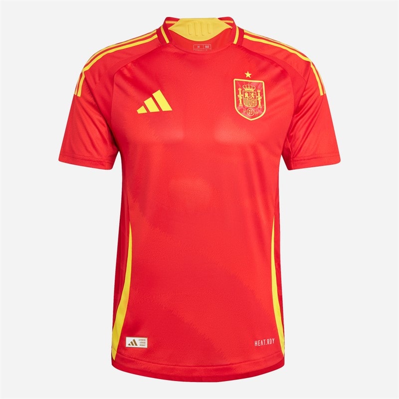 adidas Herre FEF Spanien 23/24 Autentisk Hjemme Trøje Better Scarlet - Billede 1