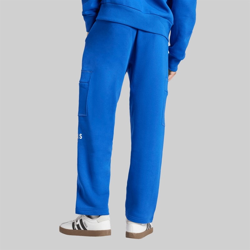 adidas Herre fleece afslappede cargobukser hele sæsonen Royal Blue/Off White - Billede 2