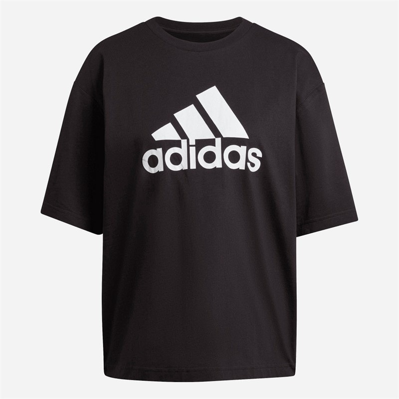 adidas Dame Future Icons Badge Of Sport T Shirt Sort - Billede 1