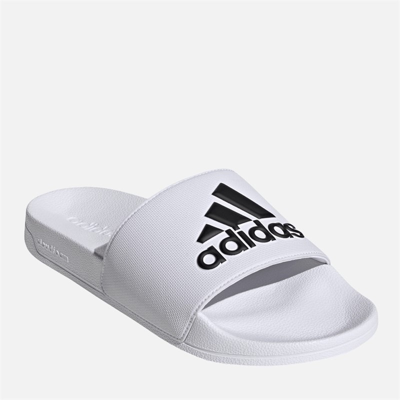 adidas Herre Adilette Shower Sandaler Cloud White/Core Black - Billede 1