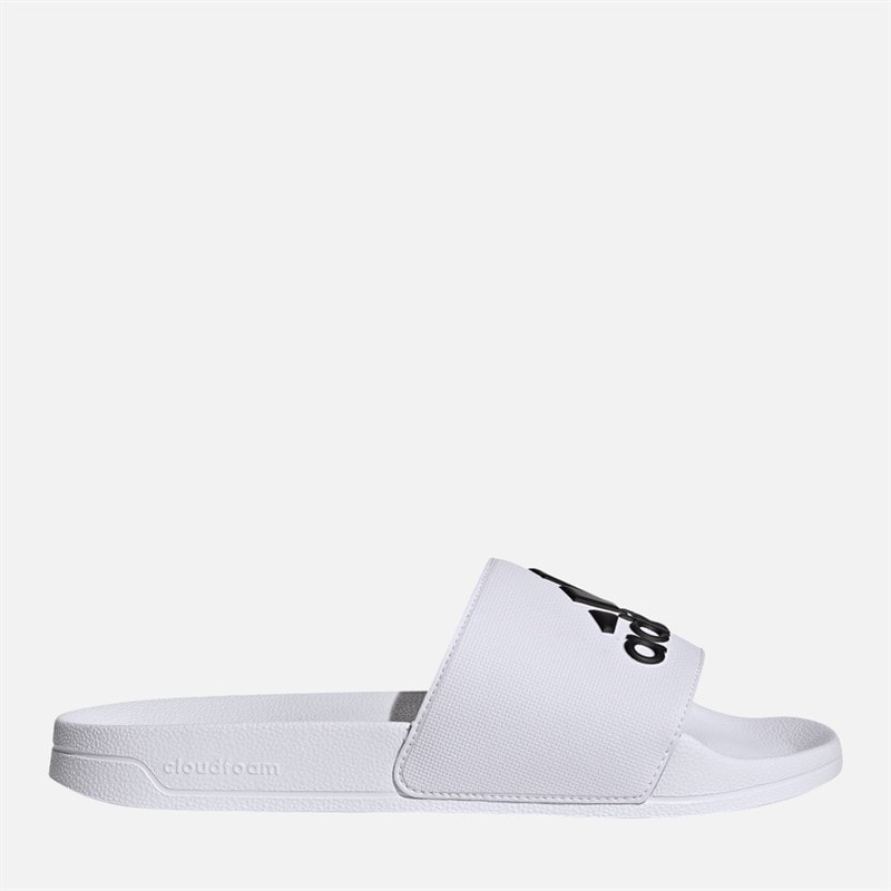 adidas Herre Adilette Shower Sandaler Cloud White/Core Black - Billede 5
