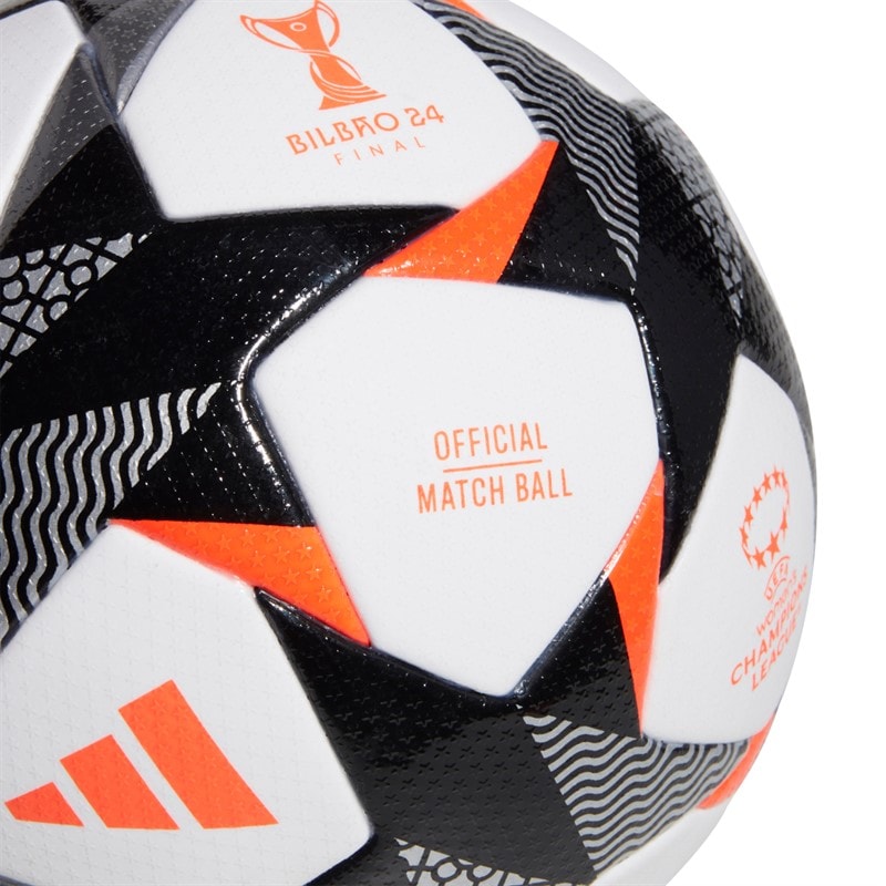 adidas UWCL Champions League Pro 23/24 Slutspil Kampbold (FIFA Kvalitet Pro Certificeret) Hvid/Sort/Solar Red - Billede 4