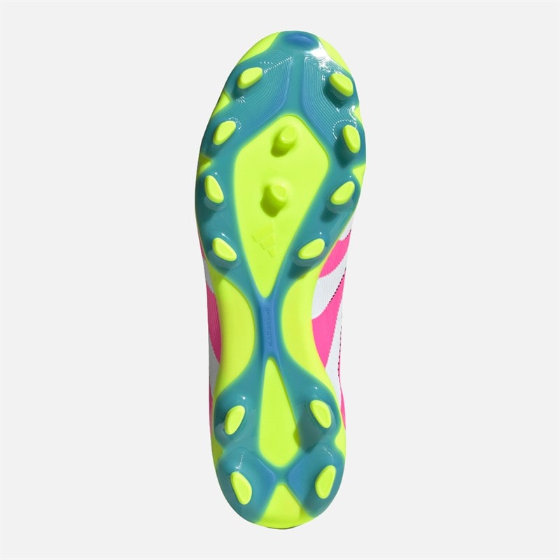 adidas Herre Predator Pro MG Multi Ground Fodboldstøvler Cloud White/Lucid Pink/Lucid Lemon - Billede 2
