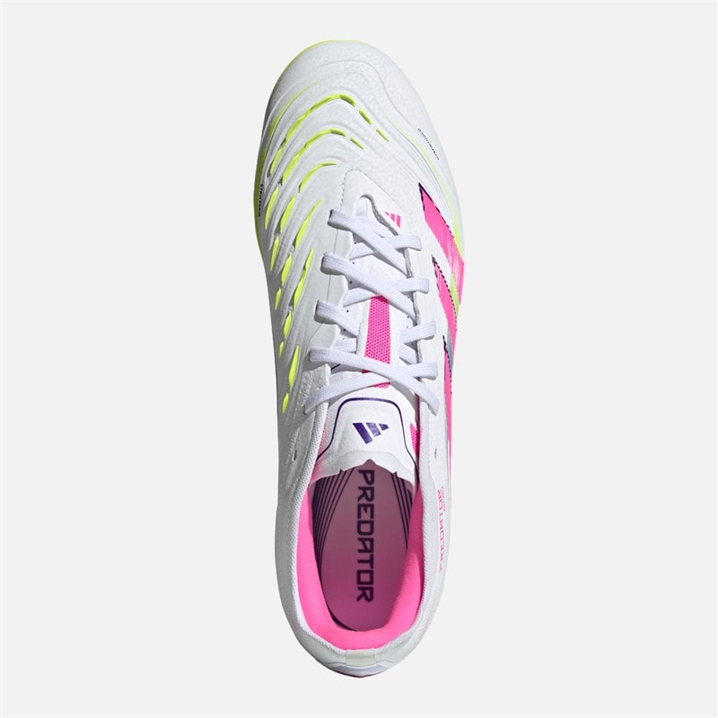 adidas Herre Predator Pro MG Multi Ground Fodboldstøvler Cloud White/Lucid Pink/Lucid Lemon - Billede 4