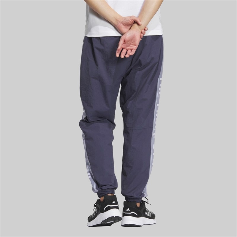 adidas Herre Wording Løstsiddende Vævede Sportsbukser Shadow Navy - Billede 2