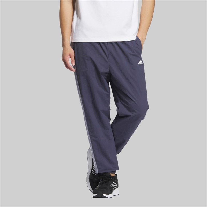 adidas Herre Wording Løstsiddende Vævede Sportsbukser Shadow Navy - Billede 3