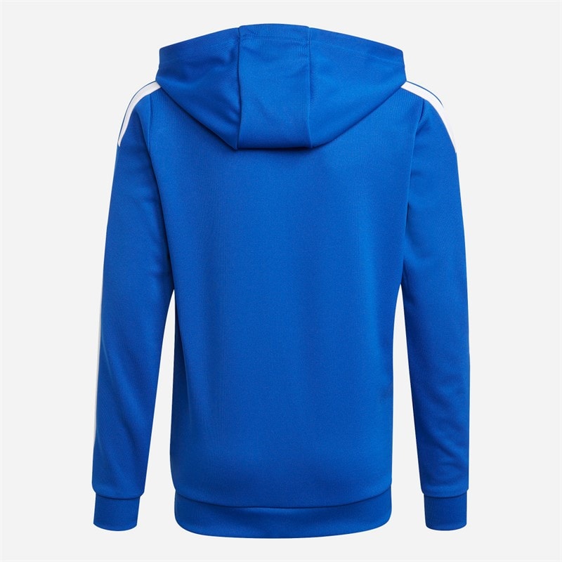 adidas Junior Drenge Squadra 21 Hættetrøje Royal Blue/Hvid - Billede 2