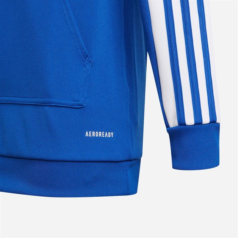 adidas Junior Drenge Squadra 21 Hættetrøje Royal Blue/Hvid - Billede 3