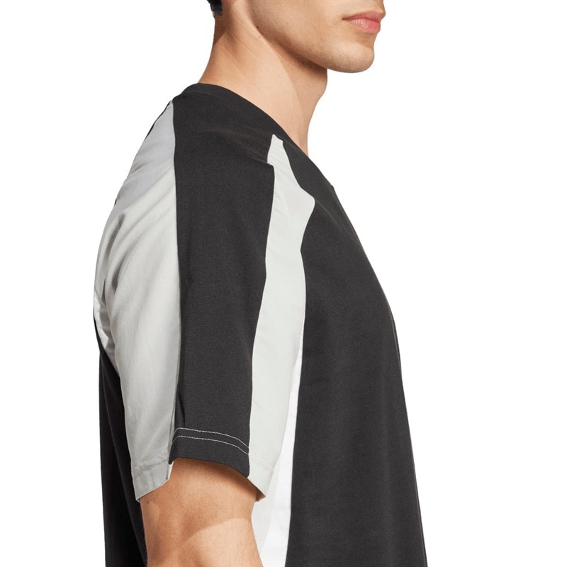 adidas Herre sæsonens vigtigste farveblok T-shirt Sort - Billede 4