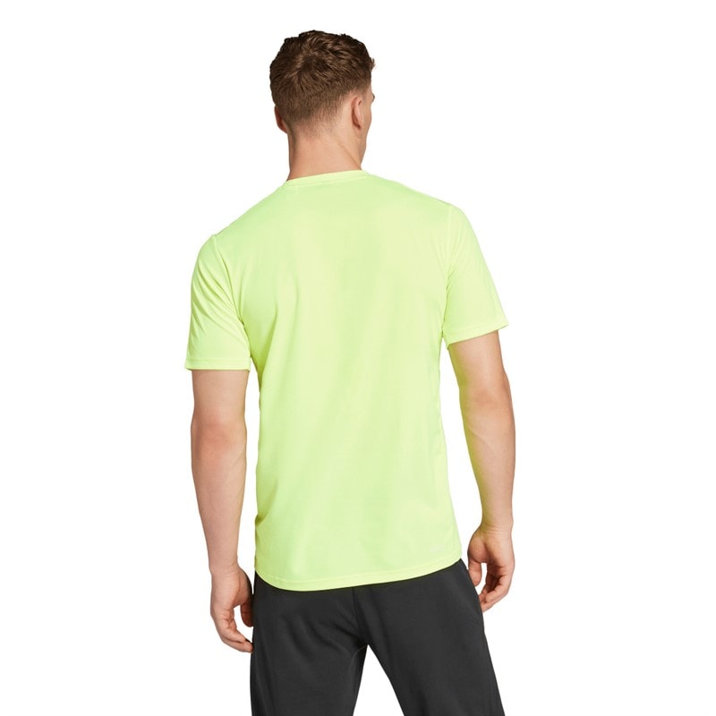adidas Herre Træn Essentials T-shirt Lucid Lemon/Hvid - Billede 2