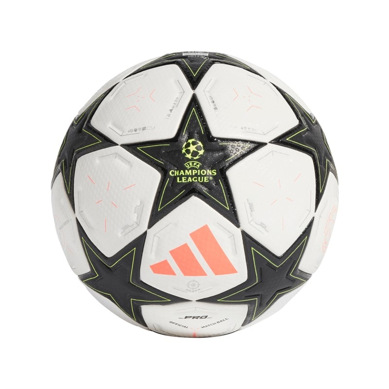 adidas UCL Champions League Pro 24/25 Liga Fase Kamp Fodbold (FIFA Kvalitet Pro Certificeret) Hvid/Aurora Black/Platinum Metallic/Team Solar Yellow - Billede 1