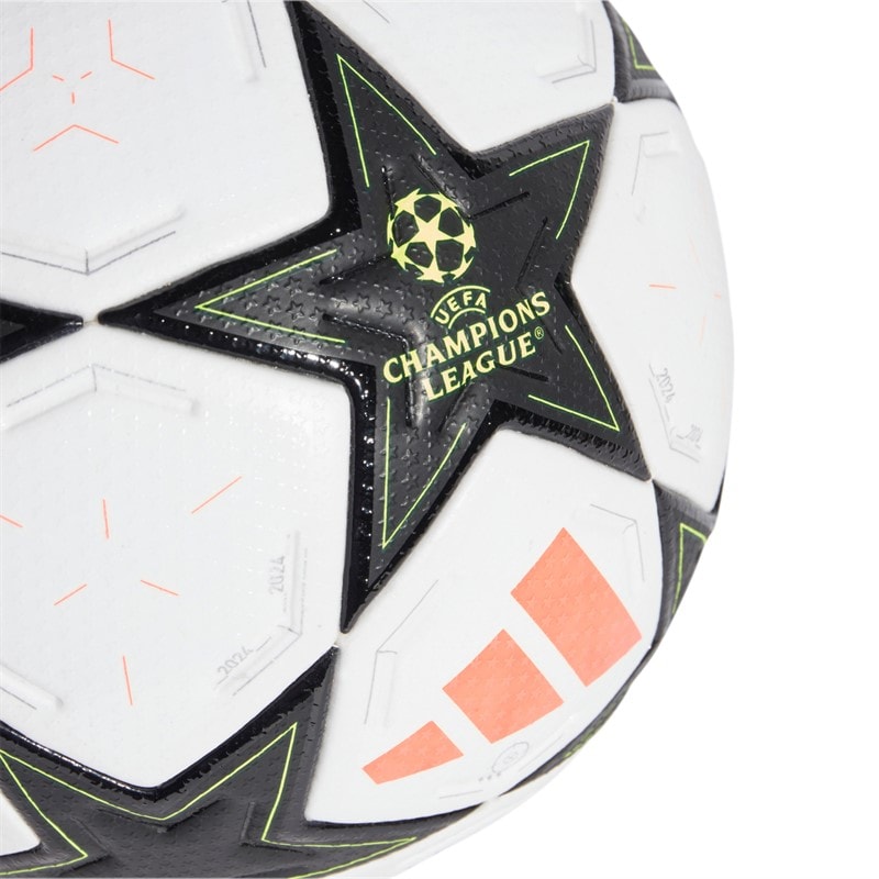 adidas UCL Champions League Pro 24/25 Liga Fase Kamp Fodbold (FIFA Kvalitet Pro Certificeret) Hvid/Aurora Black/Platinum Metallic/Team Solar Yellow - Billede 3