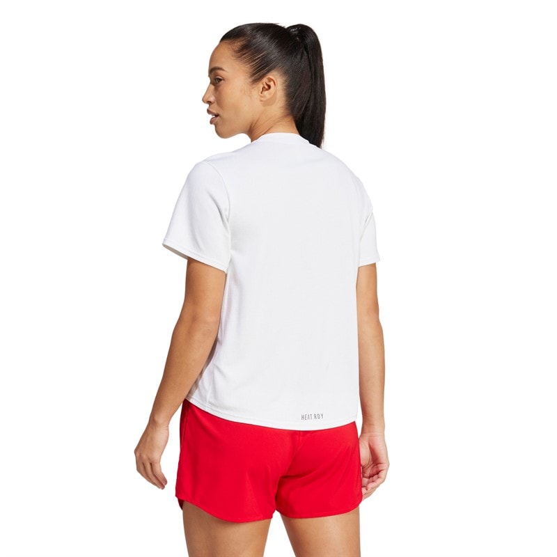 adidas Dame Team Polen Olympisk Trænings T-shirt Hvid - Billede 2