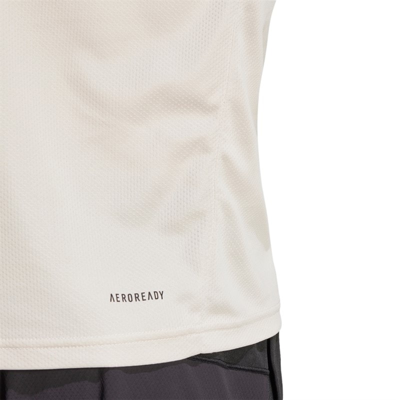 adidas Herre Trænings Essentials T-shirt Beige/Sort Beige /Sort - Billede 4