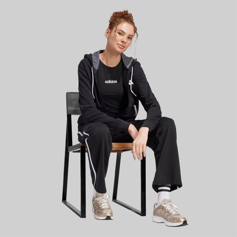 adidas Dame Essentials Farvepift French Terry Joggingbukser Sort - Billede 5