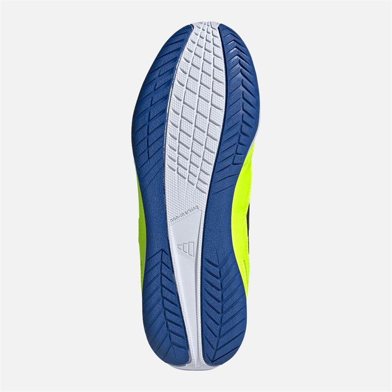 adidas Junior Super Sala Konkurrence III Indendørs Fodboldstøvler Lucid Lemon/Core Black/Royal Blue - Billede 2