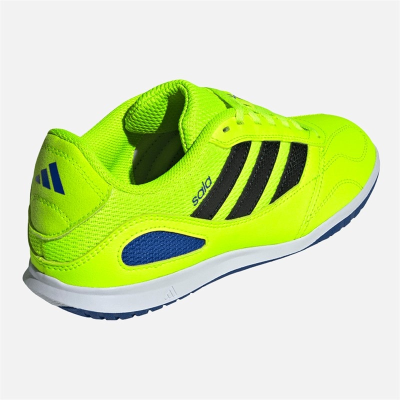 adidas Junior Super Sala Konkurrence III Indendørs Fodboldstøvler Lucid Lemon/Core Black/Royal Blue - Billede 3