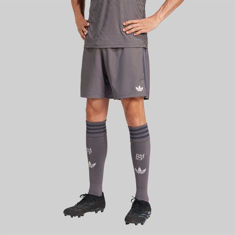 adidas Herre RMCF Real Madrid 24/25 Autentiske Tredje Shorts Charcoal - Billede 1