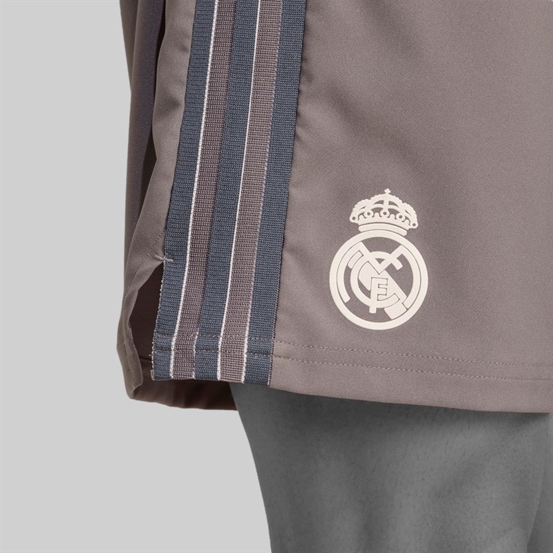 adidas Herre RMCF Real Madrid 24/25 Autentiske Tredje Shorts Charcoal - Billede 3