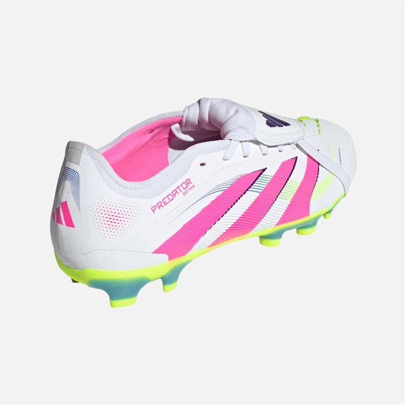 adidas Herre Predator Pro FT MG Multi Ground Fodboldstøvler Cloud White/Lucid Pink/Lucid Lemon - Billede 3