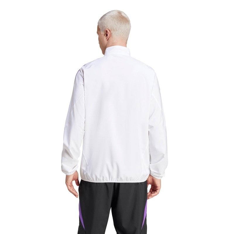 adidas Herre DFB Tyskland 23/24 Før Kamp Jakke Hvid - Billede 2