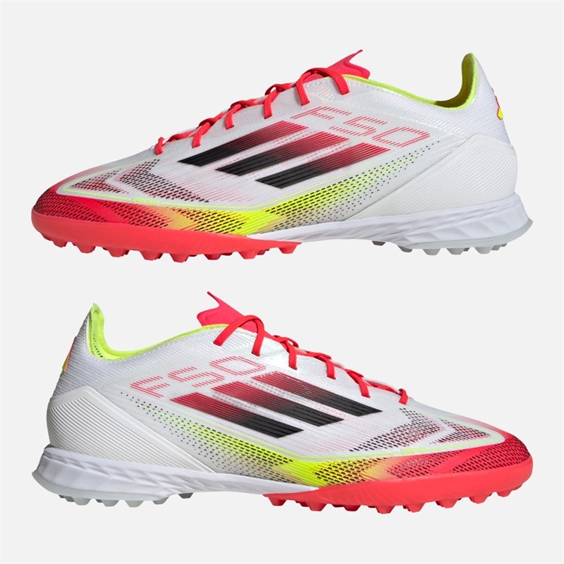 adidas Herre F50 Pro TF Astro Fodboldstøvler Cloud White/Core Black/Solar Yellow