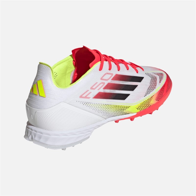 adidas Herre F50 Pro TF Astro Fodboldstøvler Cloud White/Core Black/Solar Yellow - Billede 3