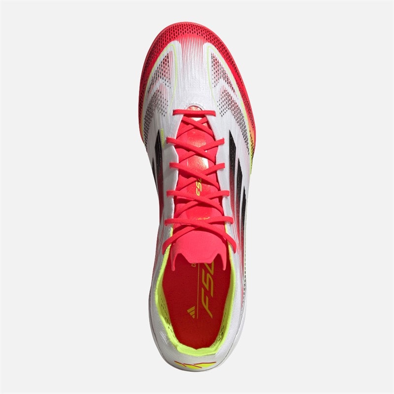 adidas Herre F50 Pro TF Astro Fodboldstøvler Cloud White/Core Black/Solar Yellow - Billede 4