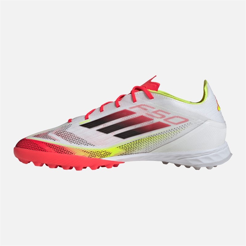 adidas Herre F50 Pro TF Astro Fodboldstøvler Cloud White/Core Black/Solar Yellow - Billede 5