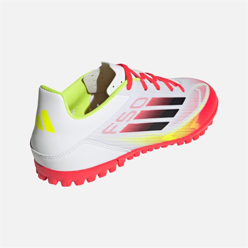 adidas Herre F50 Club TF Astro Fodboldstøvler Cloud White/Core Black/Solar Yellow - Billede 3