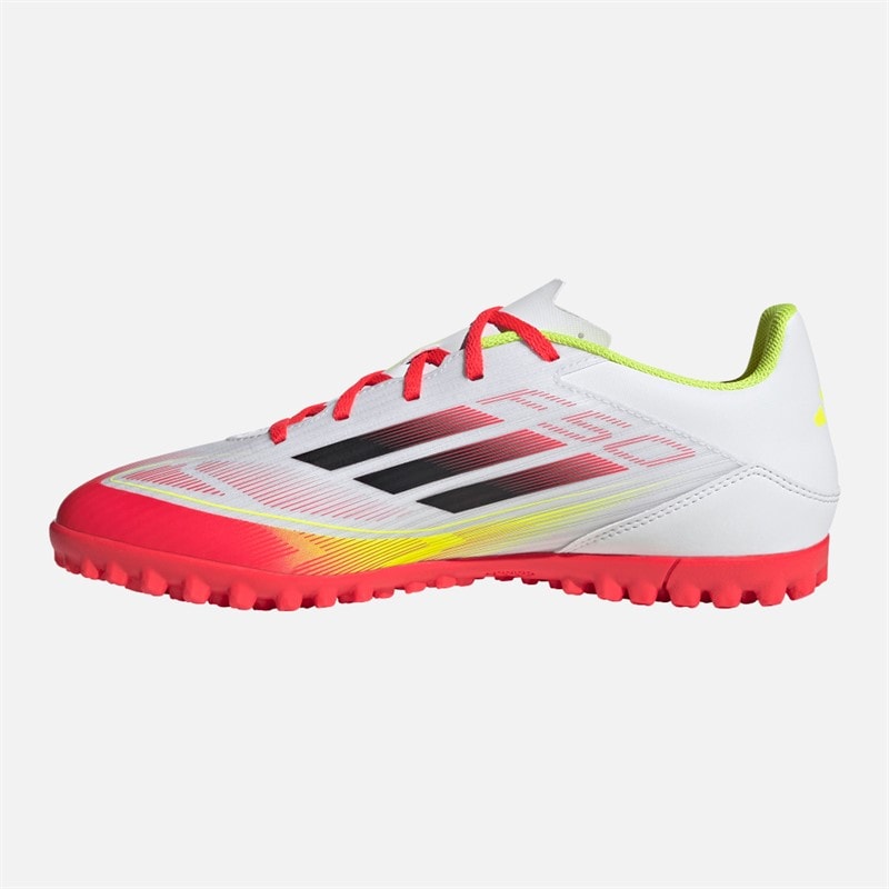 adidas Herre F50 Club TF Astro Fodboldstøvler Cloud White/Core Black/Solar Yellow - Billede 5