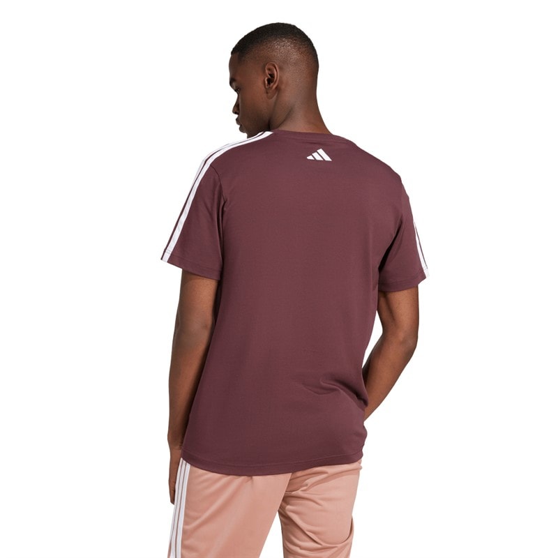 adidas Herre Codes College Lineært Grafik T-shirt Aurora Ruby - Billede 2