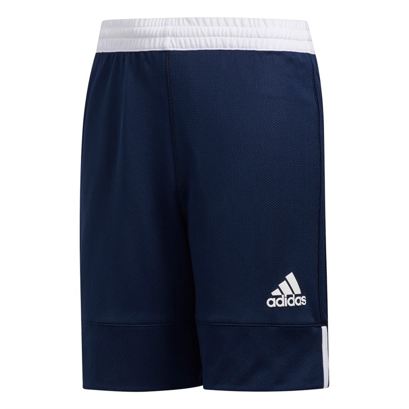 adidas Junior 3G Speed Vendbare Basketball Shorts Navy/Hvid - Billede 1